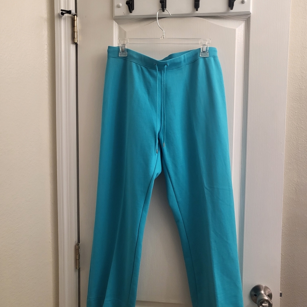 Ralph Lauren Women Turquoise Joggers Pants (M) Pre-owned .